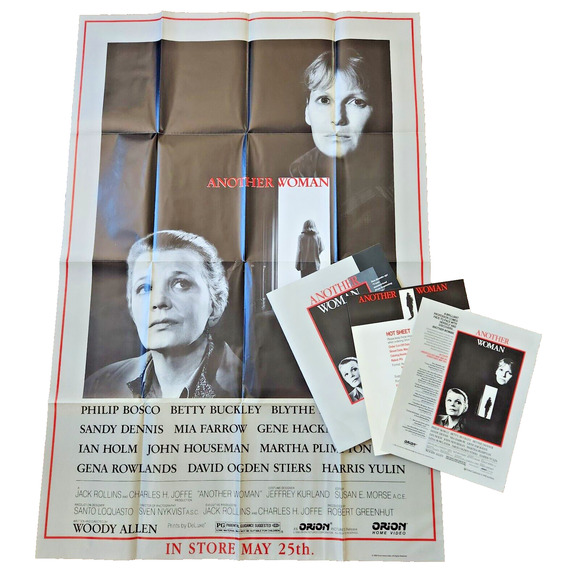 Another Woman (1988) 27x40 Poster Promo Pac w/Mia Farrow, Orion Home Video LN - Picture 1 of 16